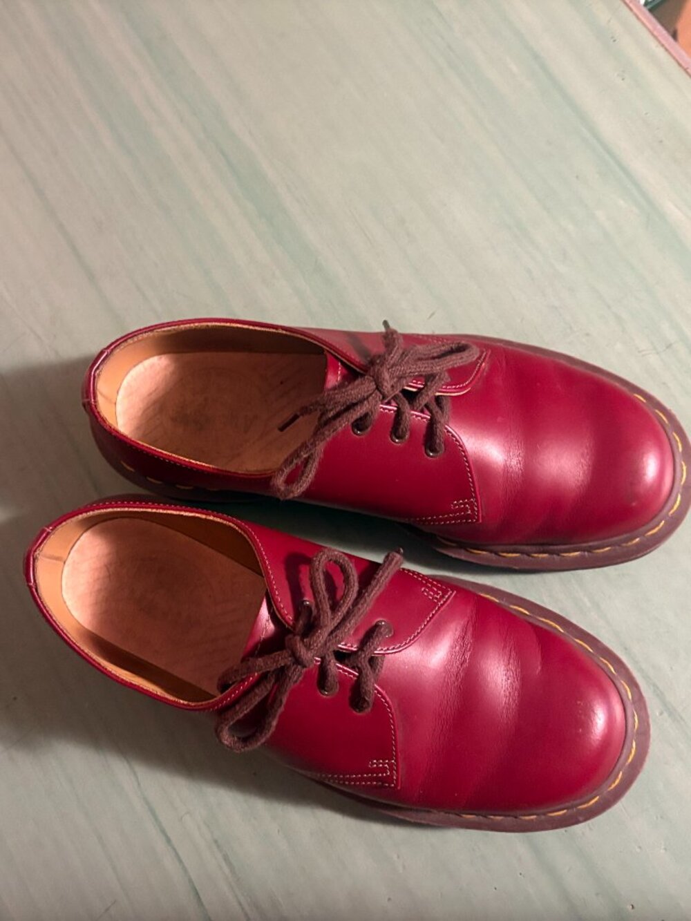 Vintage Womens Dr. Doc Martens 1461 Oxblood Oxford Shoe UK 5 US Size 7 England - Picture 9 of 10